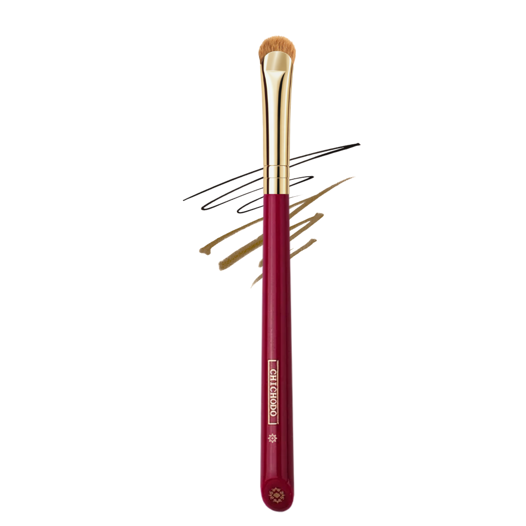 Cọ Kẻ Mí Dưới, Mí Mắt, Bọng Mắt Hình Lưỡi Liềm CHICHODO Thin Crescent Liner Brush C129